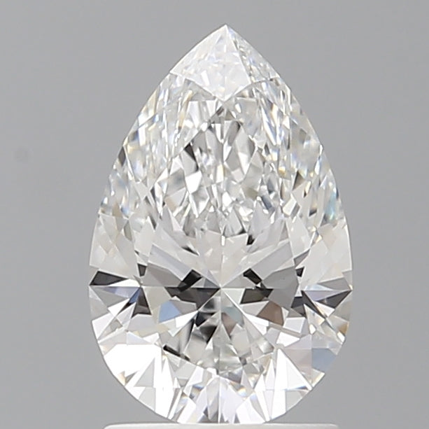 1.60 Carat Pear Shaped, Ideal Cut, E Color, VVS2 Clarity, IGI Certified Lab Grown Diamond