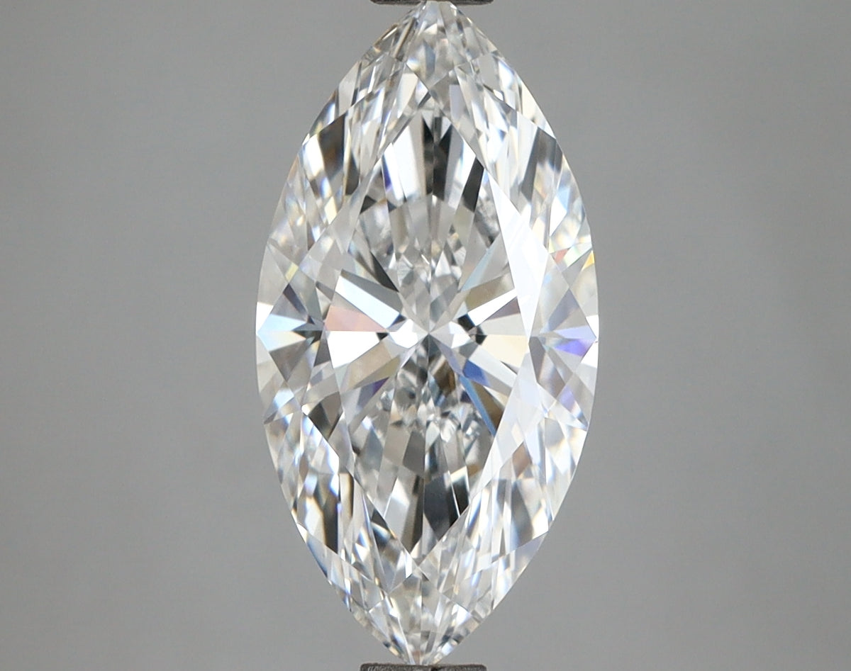 2.59 Carat Marquise Shaped, Ideal Cut, E Color, VVS2 Clarity, IGI Certified Lab Grown Diamond
