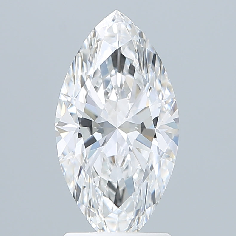 2.10 Carat Marquise Shaped, Ideal Cut, D Color, VVS2 Clarity, IGI Certified Lab Grown Diamond