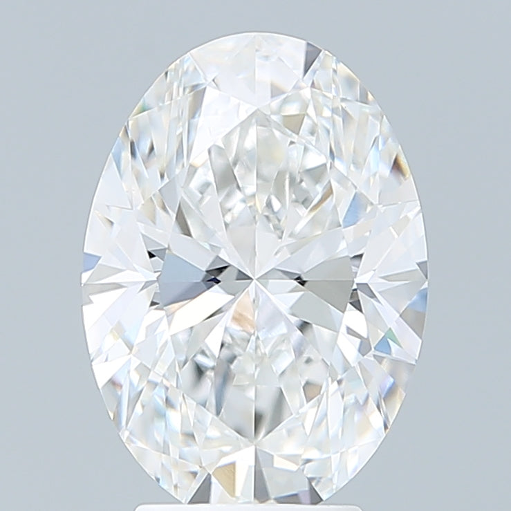 4.10 Carat Oval Shaped, Ideal Cut, E Color, VVS2 Clarity, IGI Certified Lab Grown Diamond