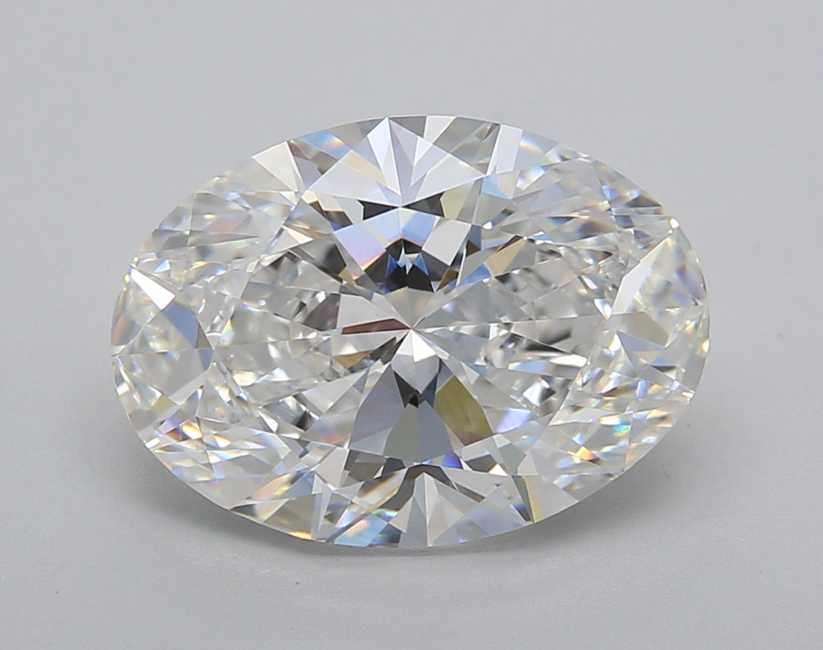 5.01 Carat Oval Shaped, Excellent Cut, E Color, VVS2 Clarity, IGI Certified Lab Grown Diamond