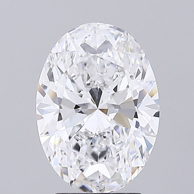 2.65 Carat Oval Shaped, Ideal Cut, D Color, IF Clarity, IGI Certified Lab Grown Diamond