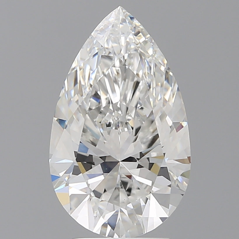 4.02 Carat Pear Shaped, Ideal Cut, E Color, VS1 Clarity, IGI Certified Lab Grown Diamond