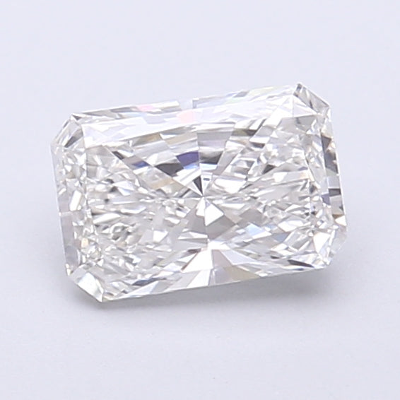 0.89 Carat Radiant Shaped, Very Good Cut, E Color, VS1 Clarity, IGI Certified Lab Grown Diamond