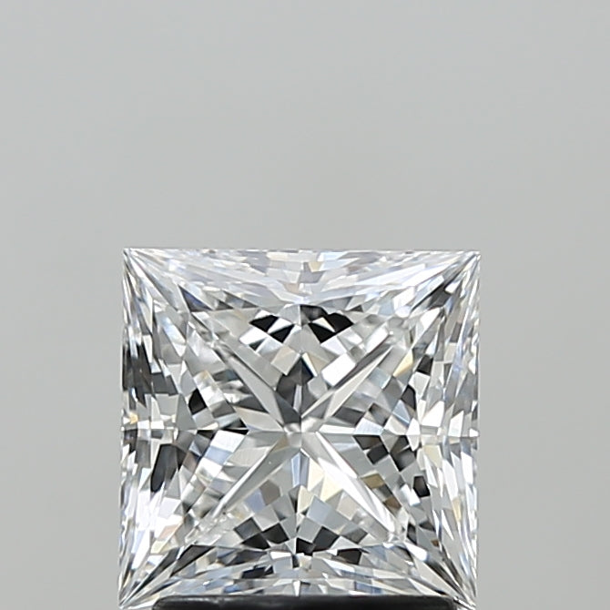 2.02 Carat Princess Shaped, Ideal Cut, E Color, VS1 Clarity, IGI Certified Lab Grown Diamond