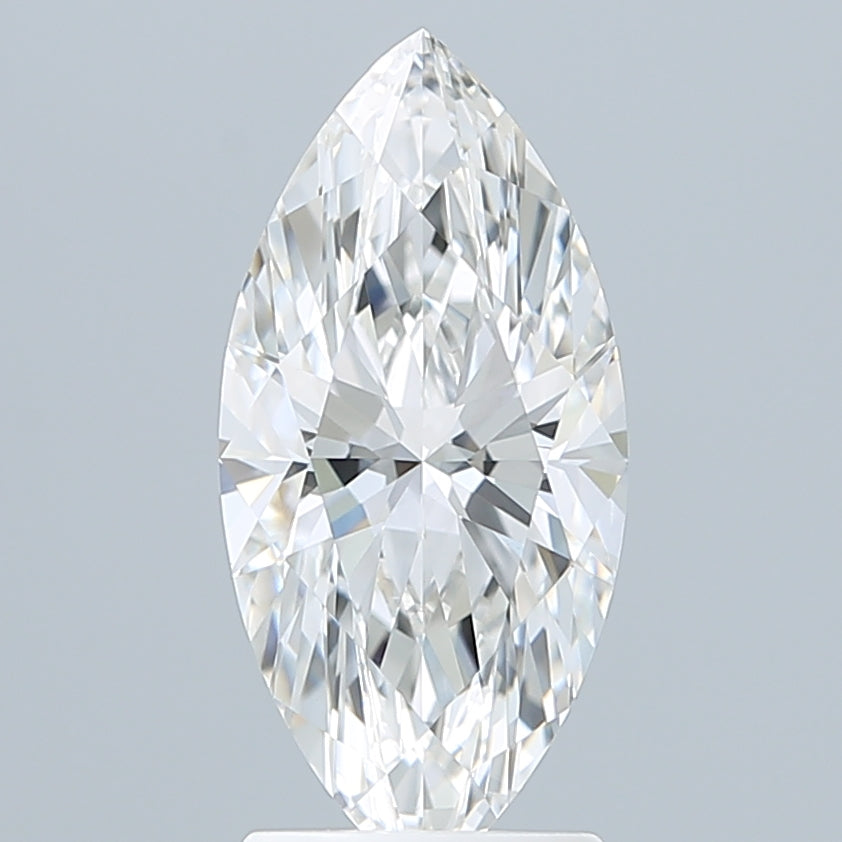 2.25 Carat Marquise Shaped, Ideal Cut, F Color, VVS2 Clarity, IGI Certified Lab Grown Diamond