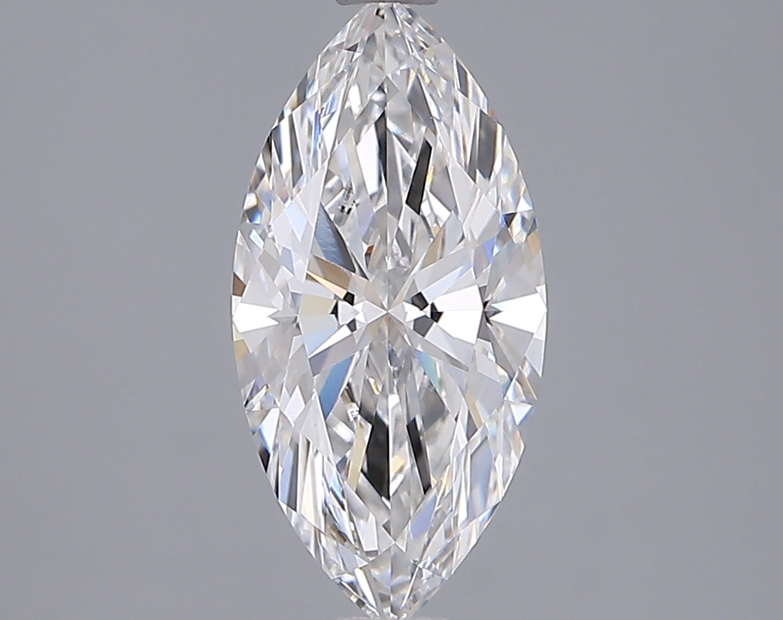 2.01 Carat Marquise Shaped, Ideal Cut, E Color, VVS1 Clarity, IGI Certified Lab Grown Diamond