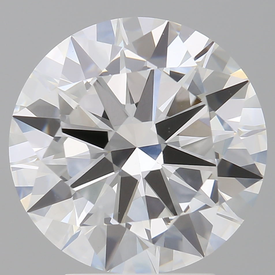 4.03 Carat Round Shaped, Excellent Cut, F Color, VVS2 Clarity, IGI Certified Lab Grown Diamond