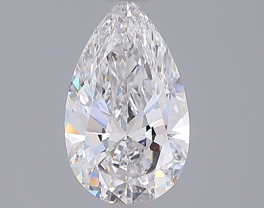 1.39 Carat Pear Shaped, Ideal Cut, D Color, VVS2 Clarity, IGI Certified Lab Grown Diamond