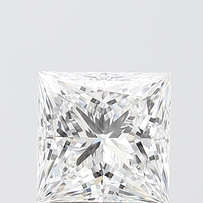 2.03 Carat Princess Shaped, Ideal Cut, D Color, VVS2 Clarity, IGI Certified Lab Grown Diamond