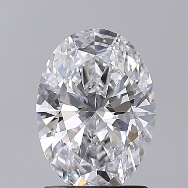 1.50 Carat Oval Shaped, Excellent Cut, D Color, VS1 Clarity, IGI Certified Lab Grown Diamond
