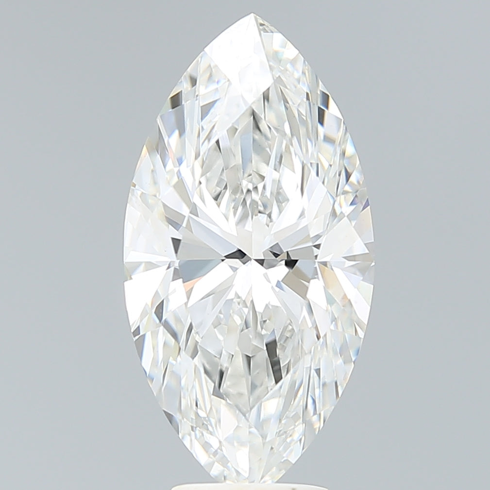 5.55 Carat Marquise Shaped, Ideal Cut, F Color, VS1 Clarity, IGI Certified Lab Grown Diamond