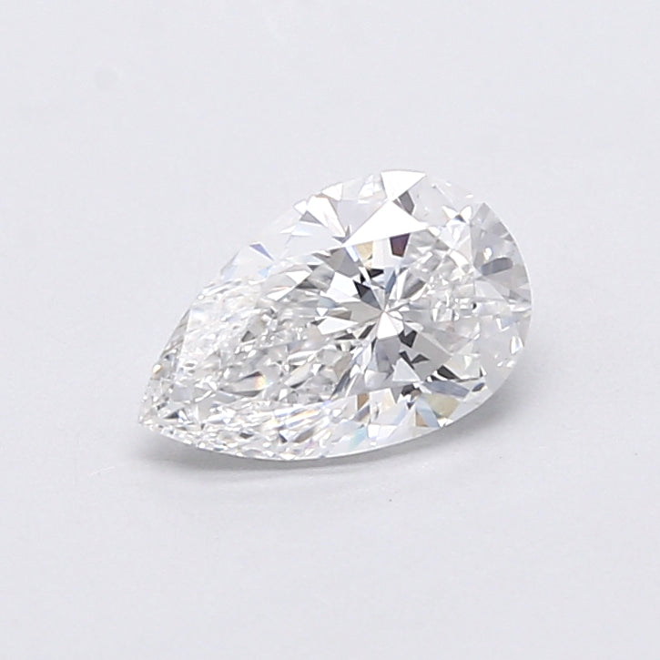 0.85 Carat Pear Shaped, Very Good Cut, D Color, VVS2 Clarity, IGI Certified Lab Grown Diamond