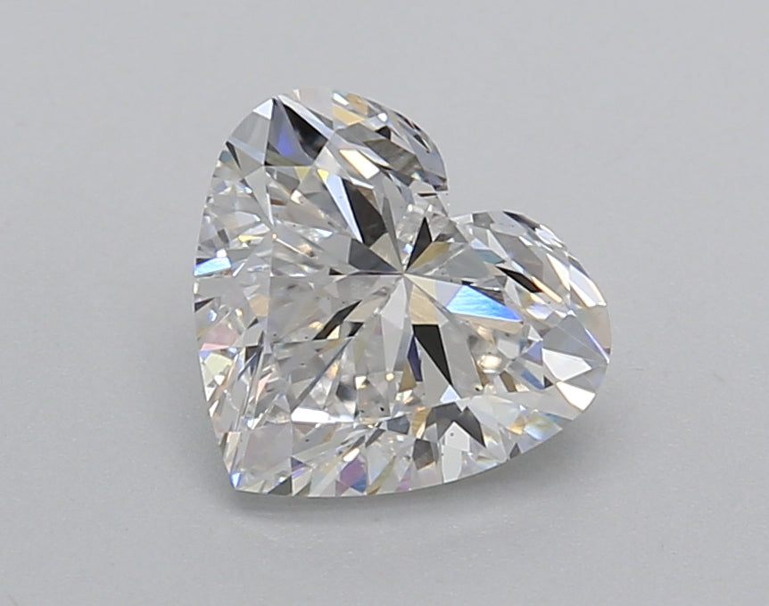 1.50 Carat Heart Shaped, Very Good Cut, E Color, VS2 Clarity, IGI Certified Lab Grown Diamond