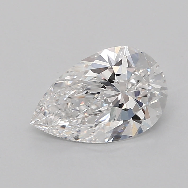 1.73 Carat Pear Shaped, Ideal Cut, D Color, VS1 Clarity, IGI Certified Lab Grown Diamond