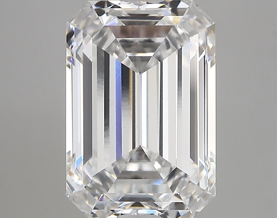 4.10 Carat Emerald Shaped, Very Good Cut, D Color, VVS1 Clarity, IGI Certified Lab Grown Diamond