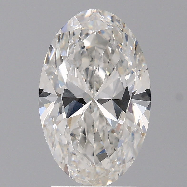 2.51 Carat Oval Shaped, Ideal Cut, F Color, VVS2 Clarity, IGI Certified Lab Grown Diamond