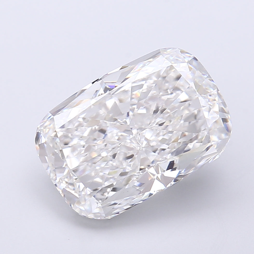 6.18 Carat Cushion Shaped, Very Good Cut, D Color, VS1 Clarity, IGI Certified Lab Grown Diamond