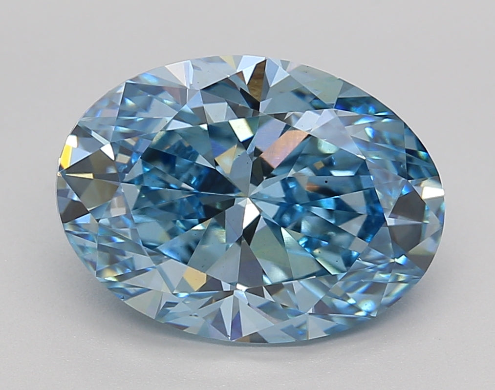 4.02 Carat Oval Shaped, Ideal Cut, VS1 Clarity, IGI Certified Lab Grown Diamond