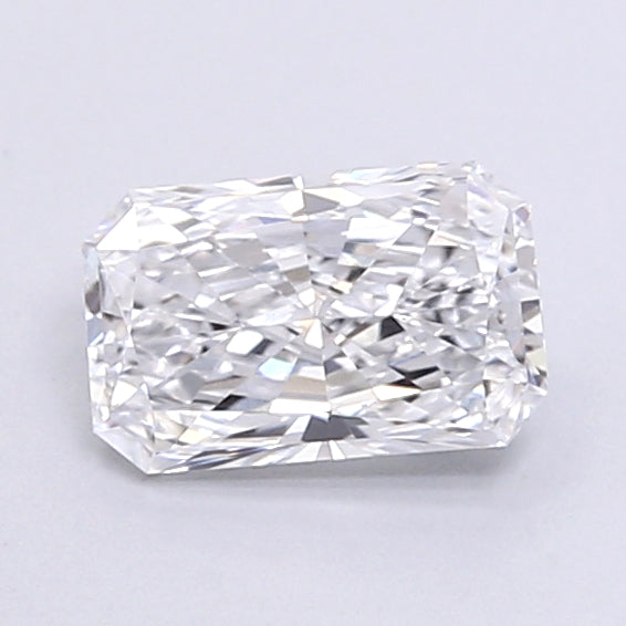 0.62 Carat Radiant Shaped, Very Good Cut, D Color, VVS2 Clarity, IGI Certified Lab Grown Diamond