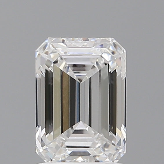 1.59 Carat Emerald Shaped, Ideal Cut, D Color, VVS2 Clarity, IGI Certified Lab Grown Diamond