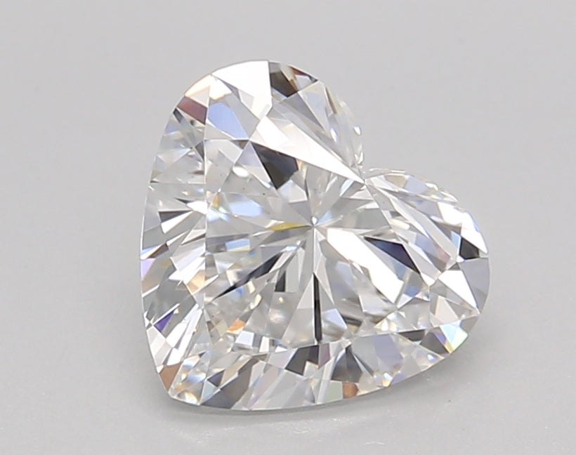 1.52 Carat Heart Shaped, Ideal Cut, D Color, VS1 Clarity, IGI Certified Lab Grown Diamond