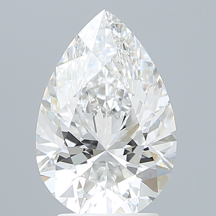 3.04 Carat Pear Shaped, Excellent Cut, E Color, VVS2 Clarity, IGI Certified Lab Grown Diamond
