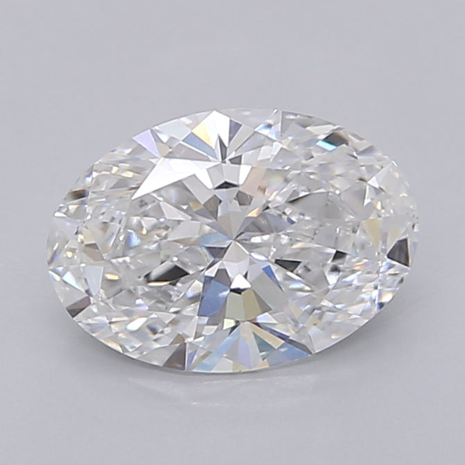 1.54 Carat Oval Shaped, Ideal Cut, D Color, VVS2 Clarity, IGI Certified Lab Grown Diamond