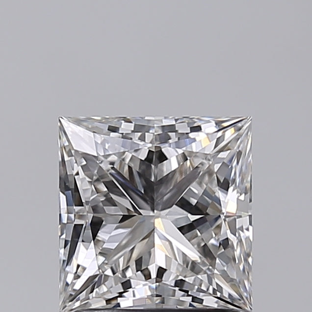 1.59 Carat Princess Shaped, Ideal Cut, H Color, VVS2 Clarity, IGI Certified Lab Grown Diamond