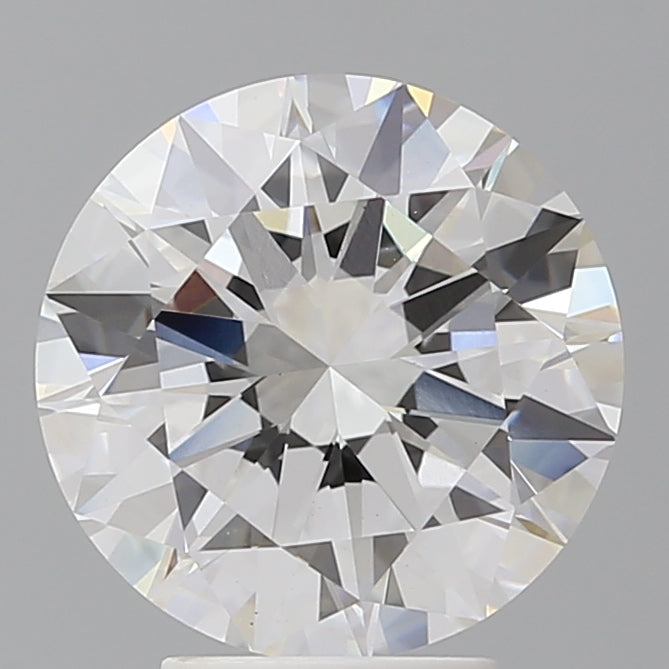 4.09 Carat Round Shaped, Excellent Cut, E Color, VS1 Clarity, IGI Certified Lab Grown Diamond