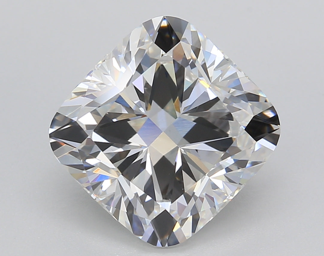 5.02 Carat Cushion Shaped, Ideal Cut, E Color, VVS2 Clarity, IGI Certified Lab Grown Diamond
