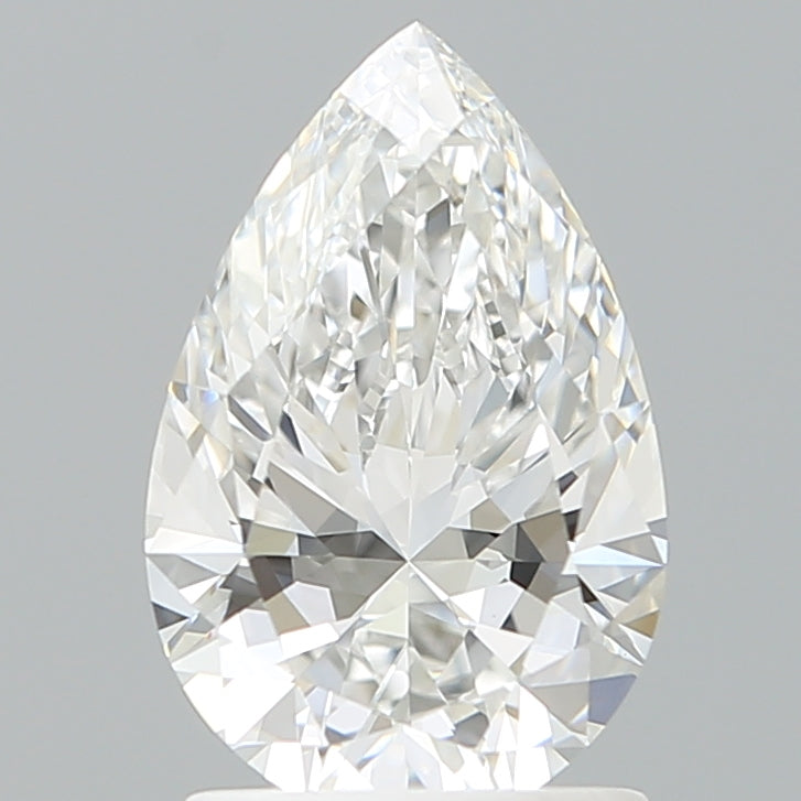 1.55 Carat Pear Shaped, Ideal Cut, E Color, VVS2 Clarity, IGI Certified Lab Grown Diamond
