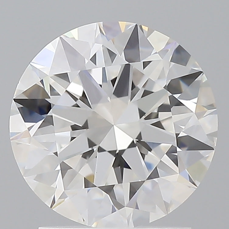 2.01 Carat Round Shaped, Excellent Cut, E Color, VVS2 Clarity, IGI Certified Lab Grown Diamond