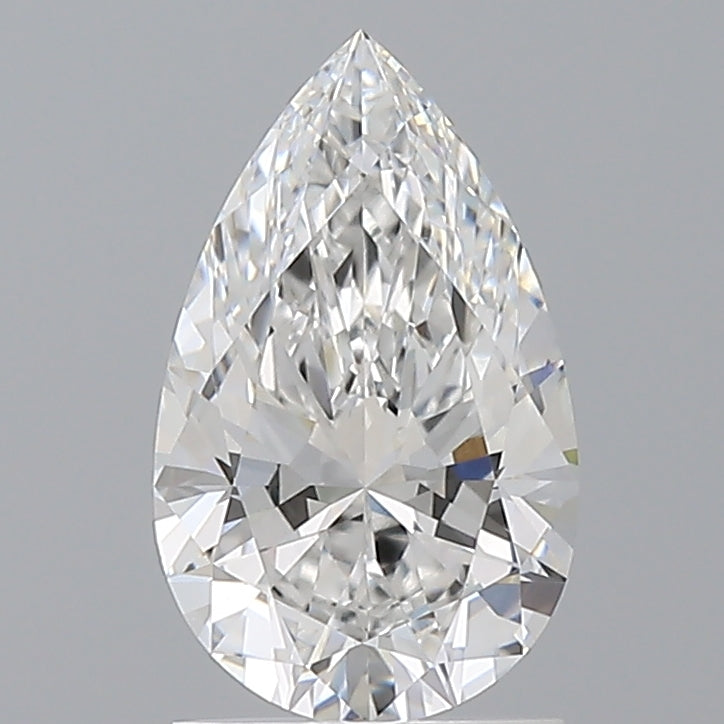 1.55 Carat Pear Shaped, Ideal Cut, E Color, VVS2 Clarity, IGI Certified Lab Grown Diamond