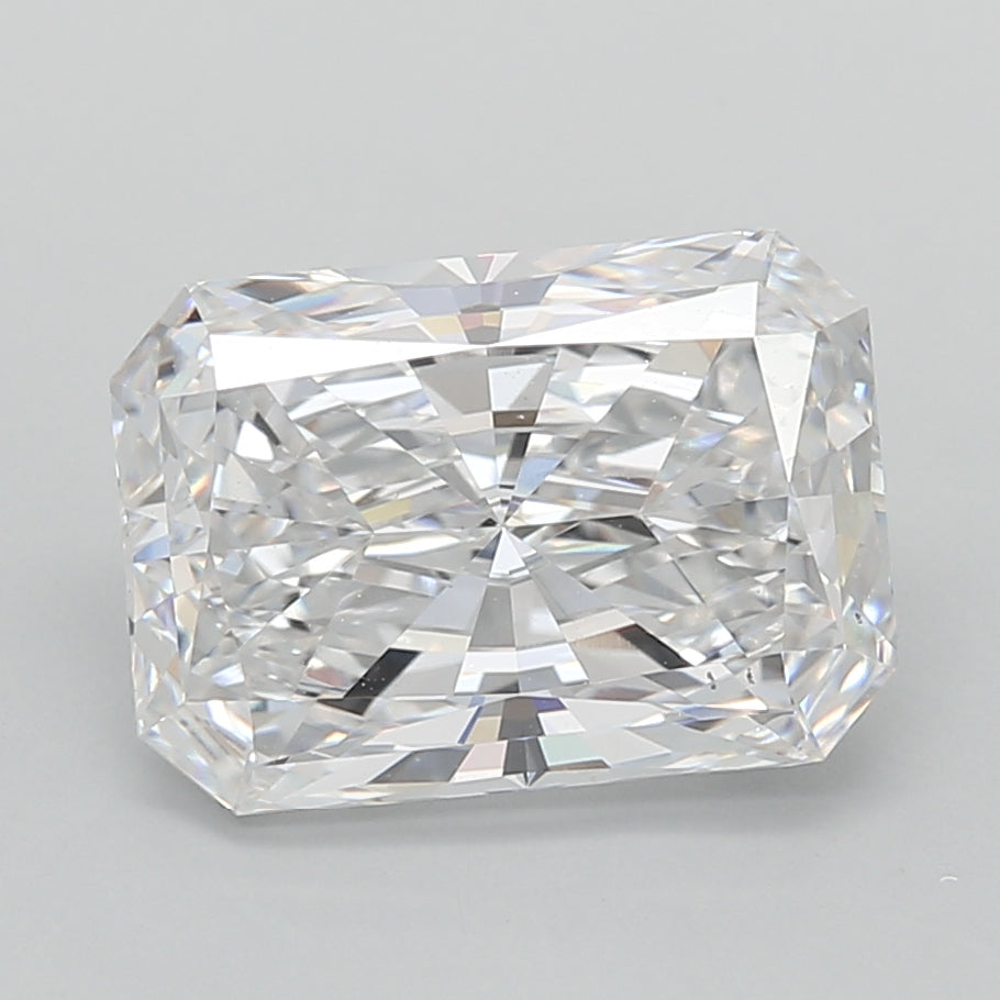 3.03 Carat Radiant Shaped, Excellent Cut, D Color, VS1 Clarity, IGI Certified Lab Grown Diamond