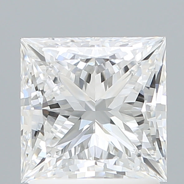 1.70 Carat Princess Shaped, Ideal Cut, D Color, VVS2 Clarity, IGI Certified Lab Grown Diamond