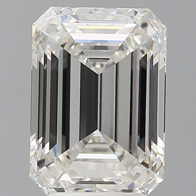 4.09 Carat Emerald Shaped, Ideal Cut, F Color, VS1 Clarity, IGI Certified Lab Grown Diamond