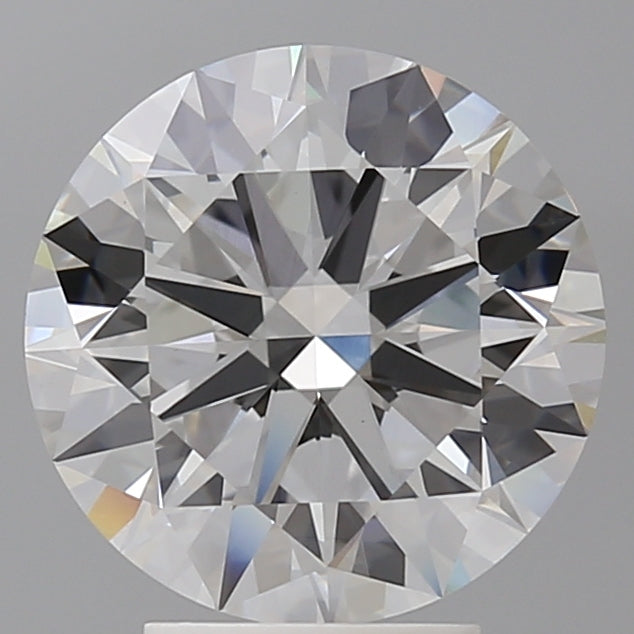 4.02 Carat Round Shaped, Excellent Cut, E Color, VVS2 Clarity, IGI Certified Lab Grown Diamond