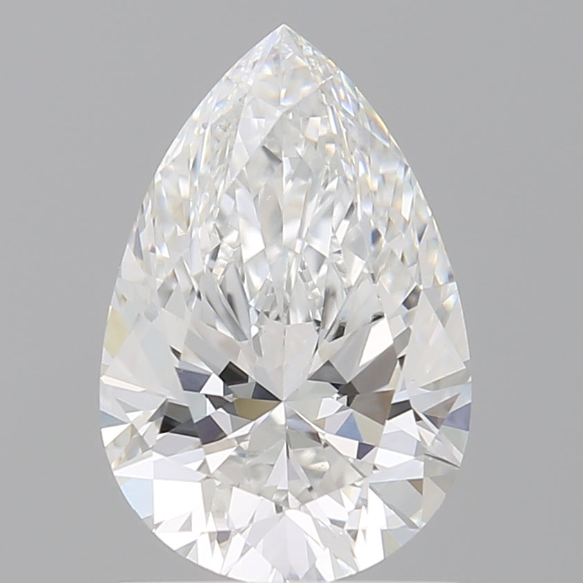 1.53 Carat Pear Shaped, Ideal Cut, E Color, VVS2 Clarity, IGI Certified Lab Grown Diamond