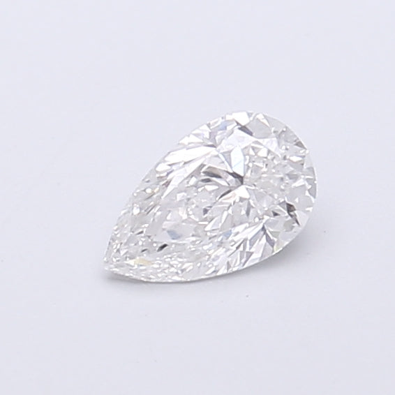0.34 Carat Pear Shaped, Very Good Cut, D Color, VVS2 Clarity, IGI Certified Lab Grown Diamond
