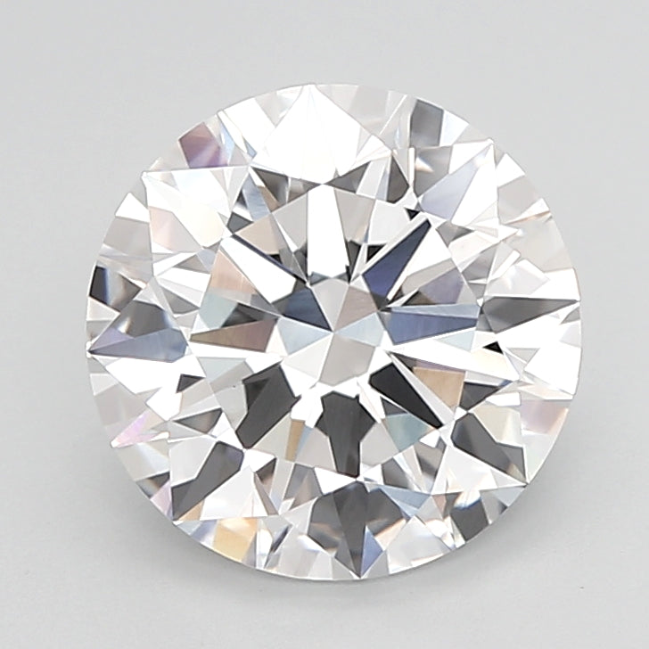 4.05 Carat Round Shaped, Ideal Cut, D Color, VVS2 Clarity, IGI Certified Lab Grown Diamond