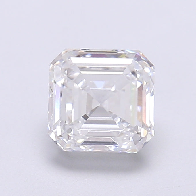 1.64 Carat Asscher Shaped, Very Good Cut, D Color, VVS1 Clarity, IGI Certified Lab Grown Diamond