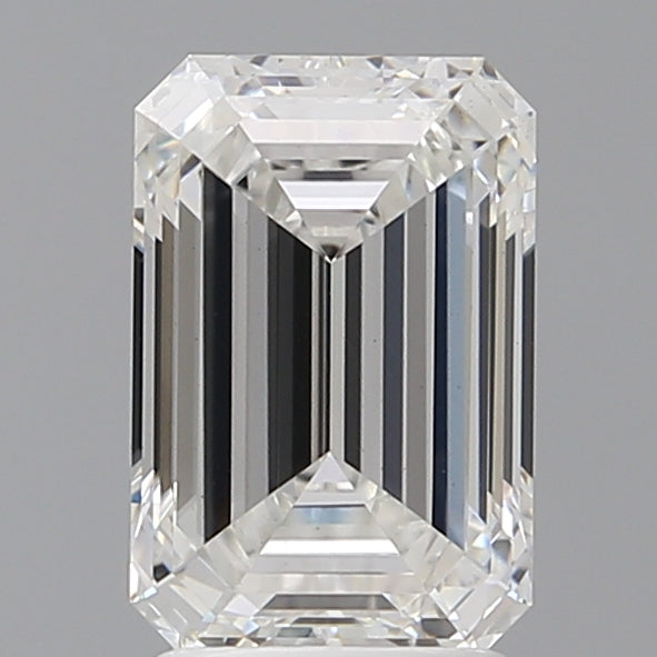 2.60 Carat Emerald Shaped, Ideal Cut, E Color, VS1 Clarity, IGI Certified Lab Grown Diamond