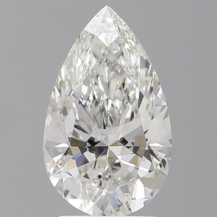 2.60 Carat Pear Shaped, Ideal Cut, F Color, VVS2 Clarity, IGI Certified Lab Grown Diamond