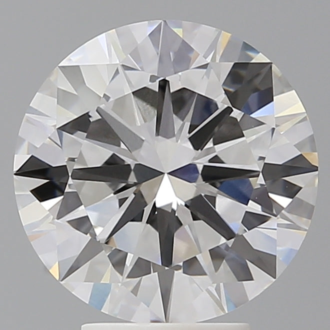 4.55 Carat Round Shaped, Excellent Cut, F Color, VVS2 Clarity, IGI Certified Lab Grown Diamond