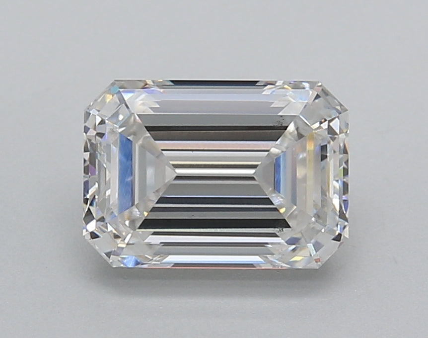 2.00 Carat Emerald Shaped, Excellent Cut, E Color, VS2 Clarity, IGI Certified Lab Grown Diamond