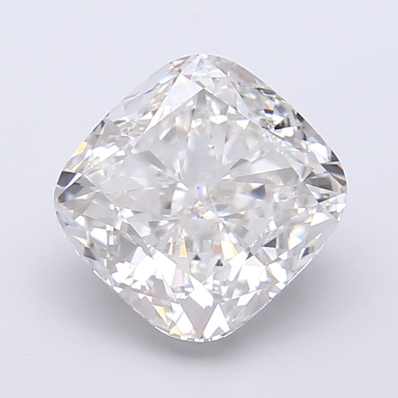 4.11 Carat Cushion Shaped, Very Good Cut, F Color, VVS2 Clarity, IGI Certified Lab Grown Diamond