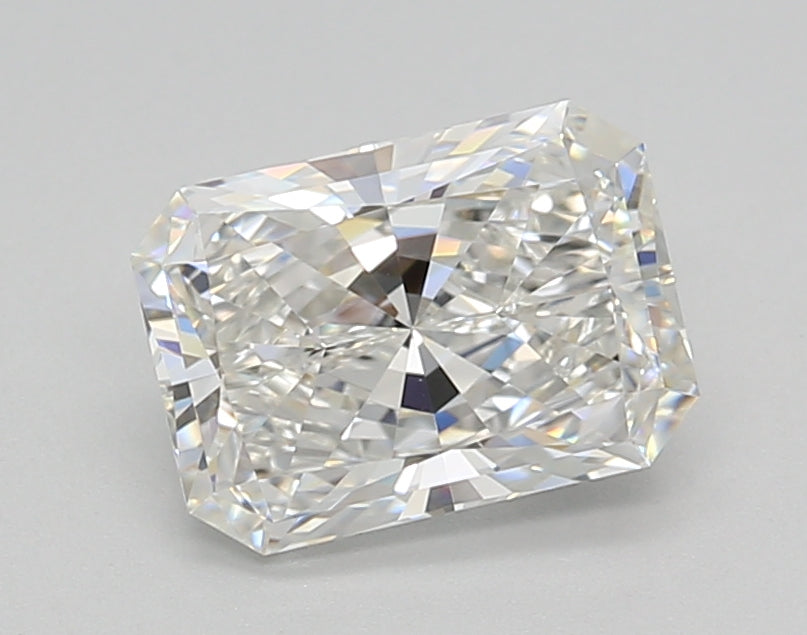 1.52 Carat Radiant Shaped, Ideal Cut, F Color, VVS2 Clarity, GIA Certified Lab Grown Diamond