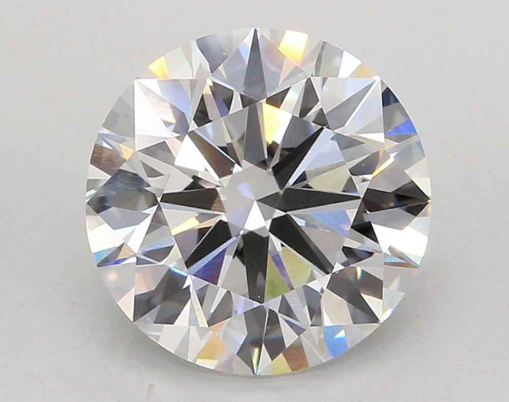 5.52 Carat Round Shaped, Ideal Cut, F Color, VVS2 Clarity, IGI Certified Lab Grown Diamond