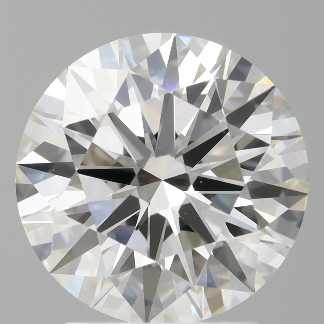 2.60 Carat Round Shaped, Ideal Cut, E Color, VVS2 Clarity, IGI Certified Lab Grown Diamond